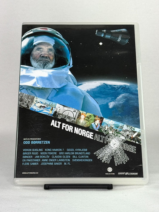 DVD-forside til filmen Alt for Norge
Originalt cover brukt for produktbilde i nettbutikken Brukbar Film