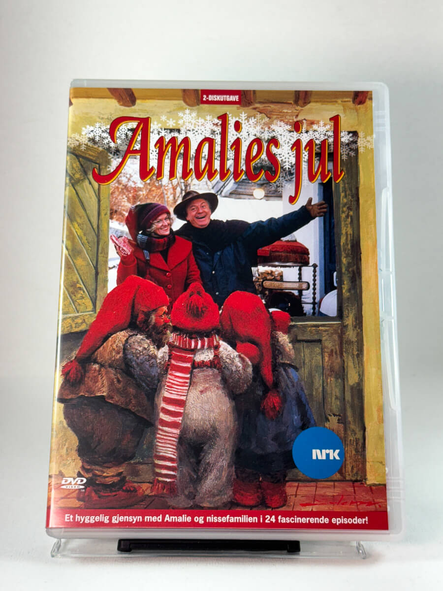 Forside av DVD-cover til Amalies jul, bruktfilm hos nettbutikken Brukbar Film