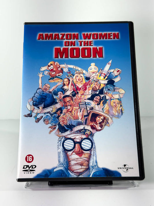 Forside av cover til Amazon Women on the Moon, brukt DVD hos Brukbar Film