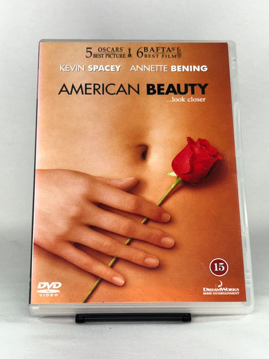 DVD-forside til filmen American Beauty
Originalt cover brukt for produktbilde i nettbutikken Brukbar Film