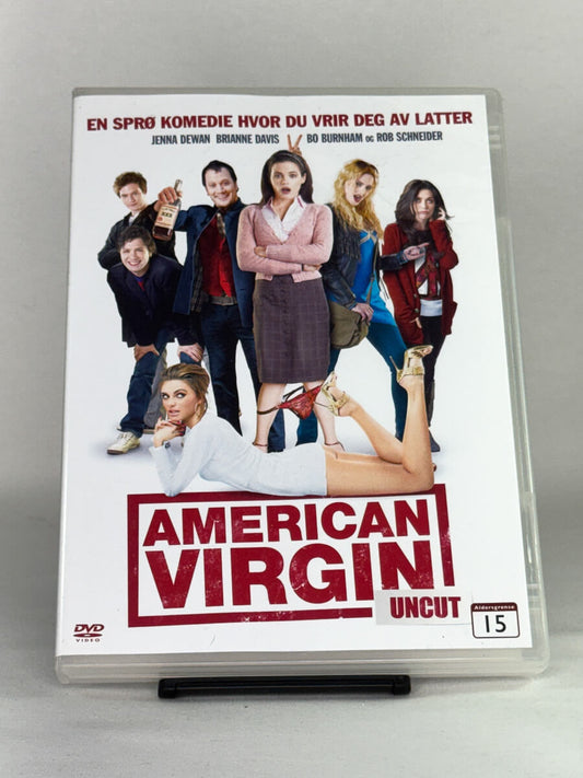 DVD-forside til filmen American Virgin
Originalt cover brukt for produktbilde i nettbutikken Brukbar Film