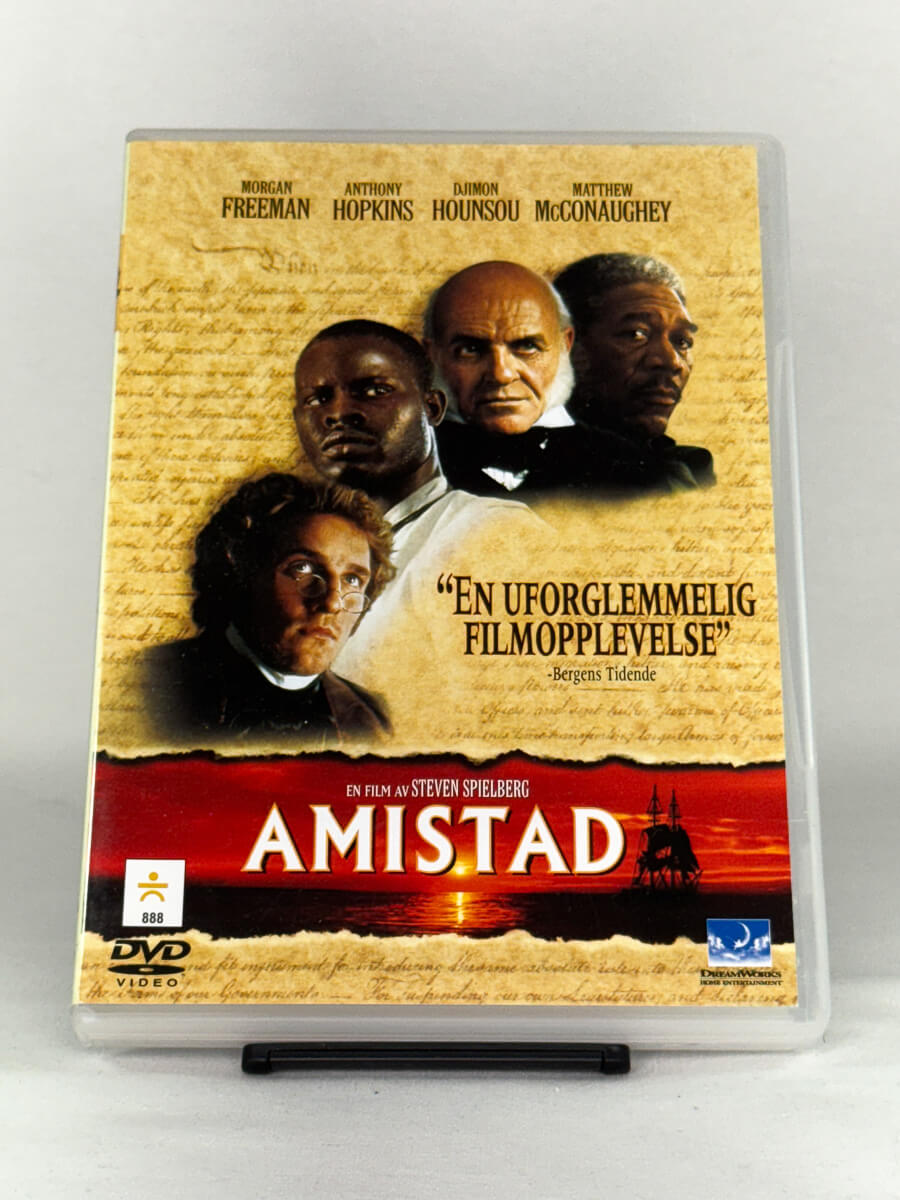 DVD-forside til filmen Amistad
Originalt cover brukt for produktbilde i nettbutikken Brukbar Film