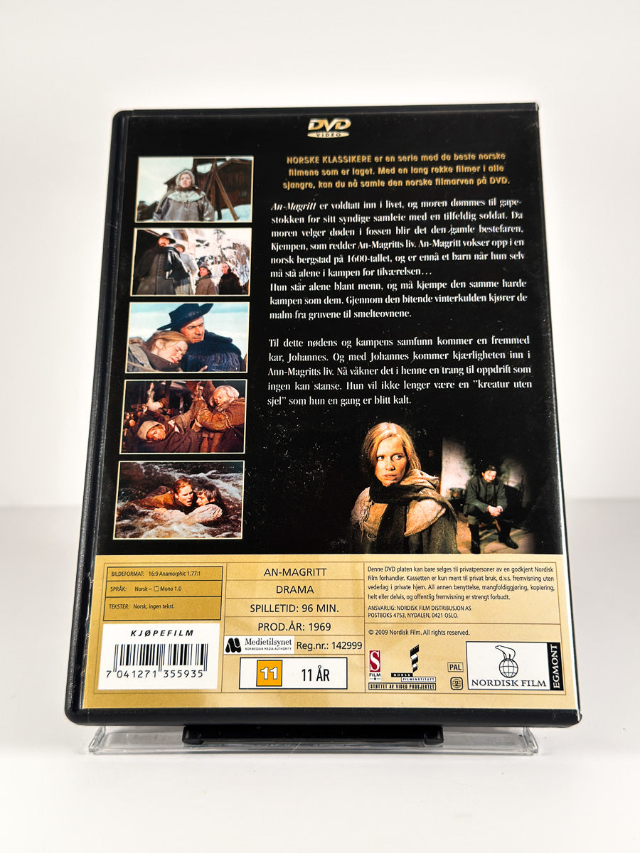 Bakside av cover til An-Magritt på DVD