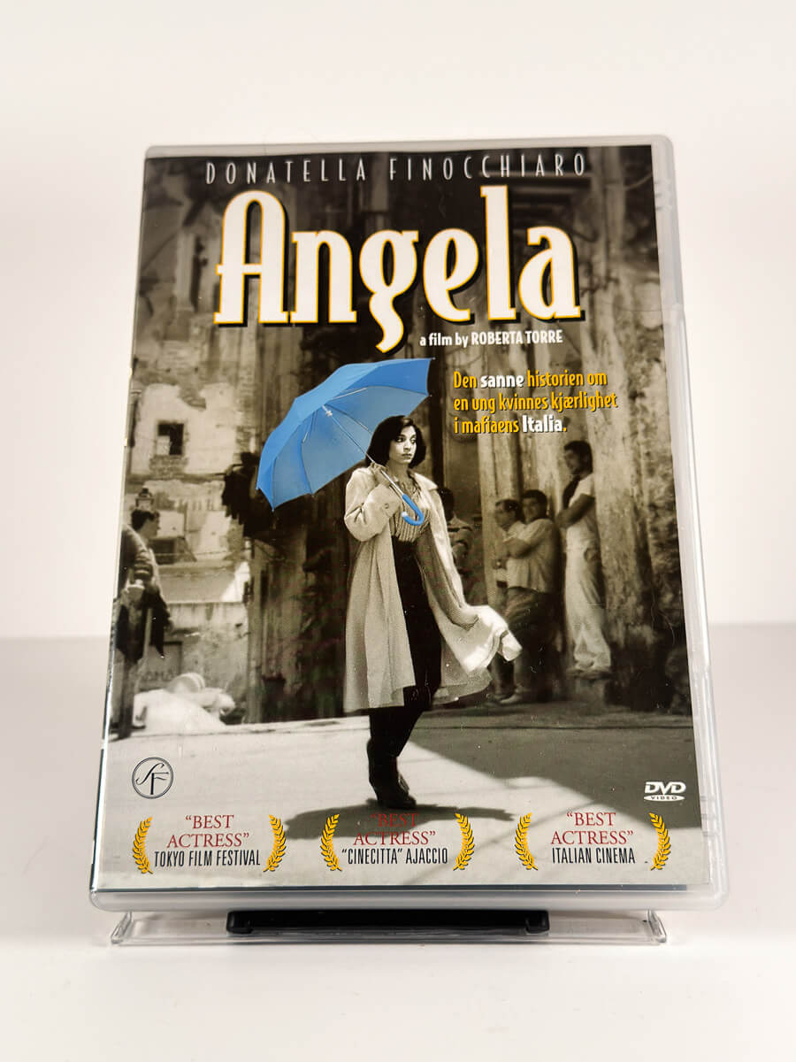 Forside av cover til Angela på DVD