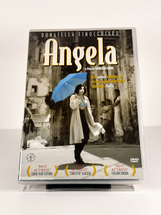 Forside av cover til Angela på DVD
