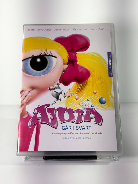 Forside av cover til Anna går i svart, brukt DVD hos Brukbar Film