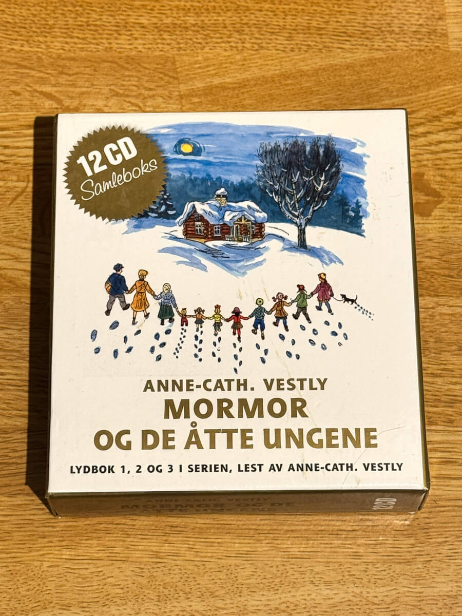 Forside av cover til Anne-Cath. Vestly – Mormor og de åtte ungene på CD