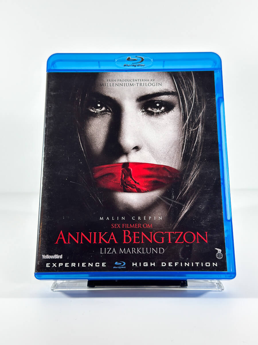 Forside av cover til Annika Bengtzon – Sex filmer om Annika Bengtzon på Blu-ray
