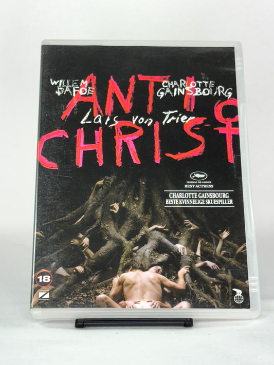 DVD-forside til filmen Antichrist
Originalt cover brukt for produktbilde i nettbutikken Brukbar Film