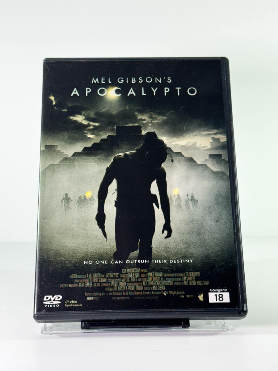 Forside av cover til apocalypto, bruktfilm på DVD hos Brukbar Film