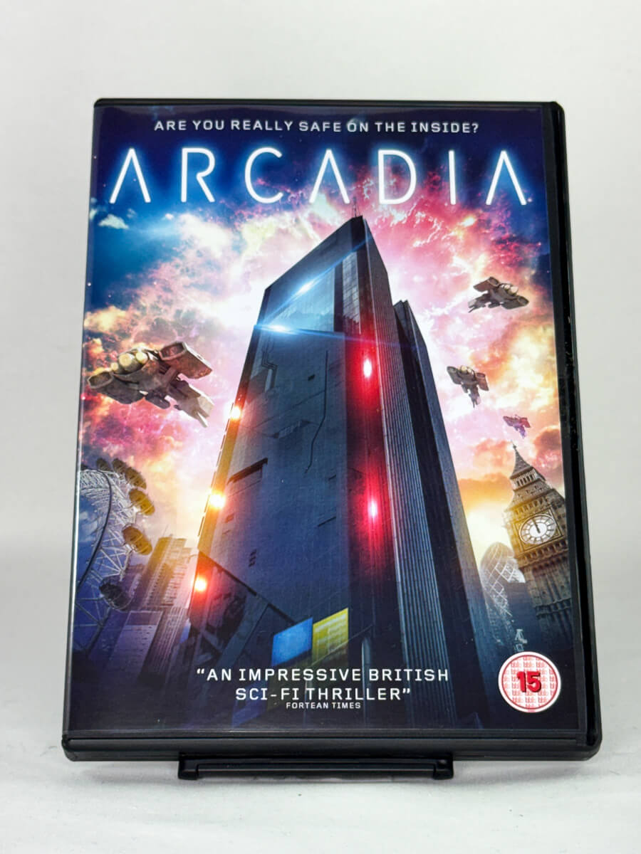 DVD-forside til filmen Arcadia
Originalt cover brukt for produktbilde i nettbutikken Brukbar Film