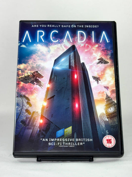 DVD-forside til filmen Arcadia
Originalt cover brukt for produktbilde i nettbutikken Brukbar Film