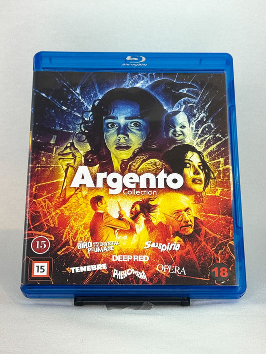 Blu-ray-cover-forside til filmen Argento Collection – Brukt Blu-ray fra nettbutikken Brukbar Film