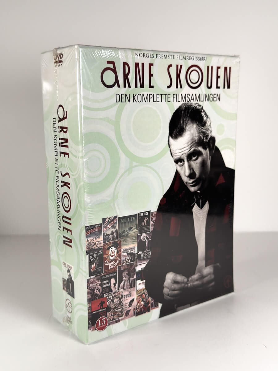 Forside av cover til Arne Skouen – Den komplette filmsamlingen på DVD