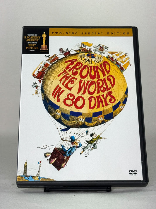 DVD-forside til filmen Around the World in 80 Days
Originalt cover brukt for produktbilde i nettbutikken Brukbar Film