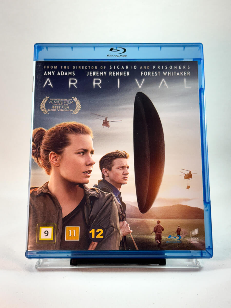 Forside av cover til Arrival, brukt Blu-ray hos Brukbar Film