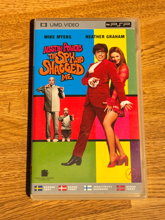 Forside av cover til Austin Powers: The Spy Who Shagged Me, PSP UMD-utgivelse