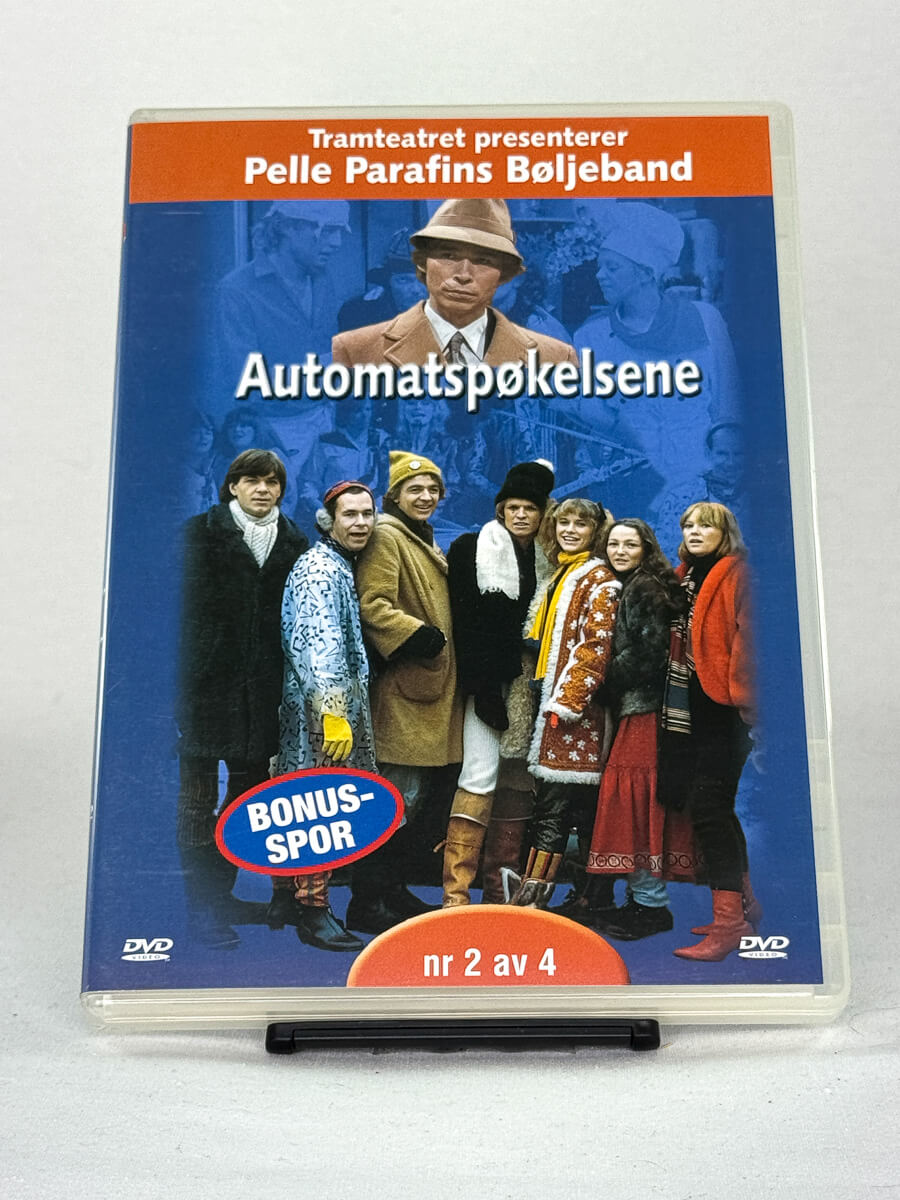 DVD-forside til filmen Automatspøkelsene  Nr 2/4
Originalt cover brukt for produktbilde i nettbutikken Brukbar Film