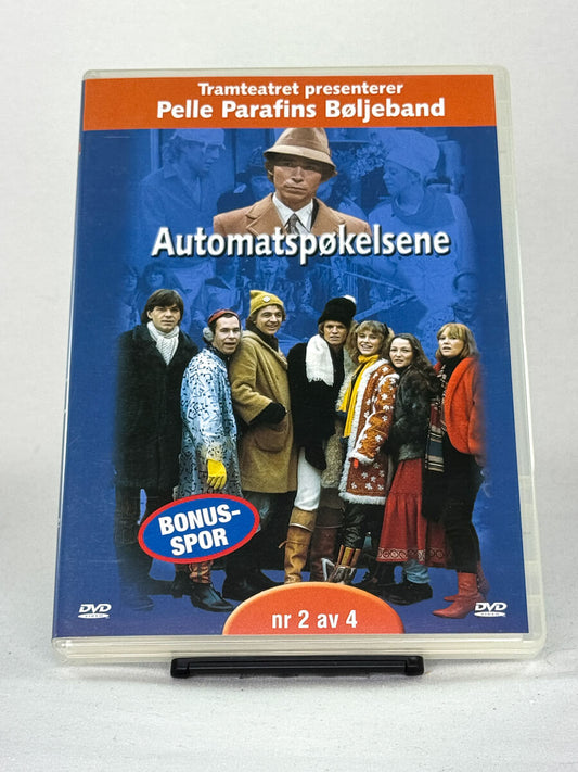 DVD-forside til filmen Automatspøkelsene  Nr 2/4
Originalt cover brukt for produktbilde i nettbutikken Brukbar Film