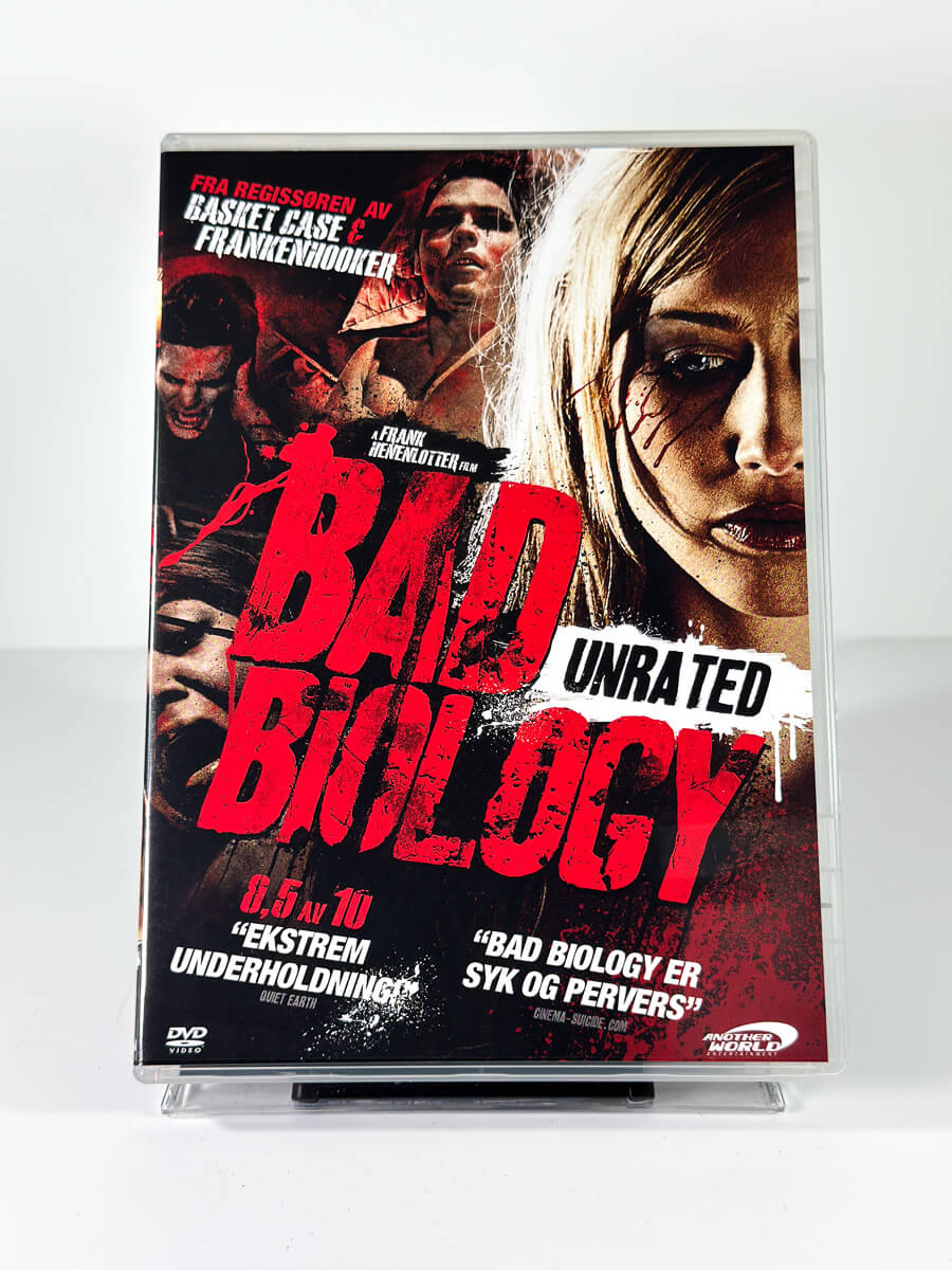 Forside av cover til Bad Biology, bruktfilm hos nettbutikken Brukbar Film