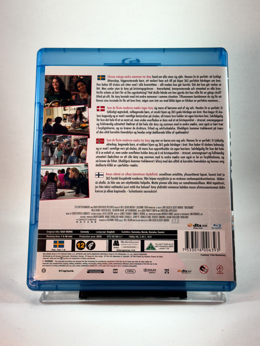 Bakside av cover til Bad Moms, brukt Blu-ray hos Brukbar Film