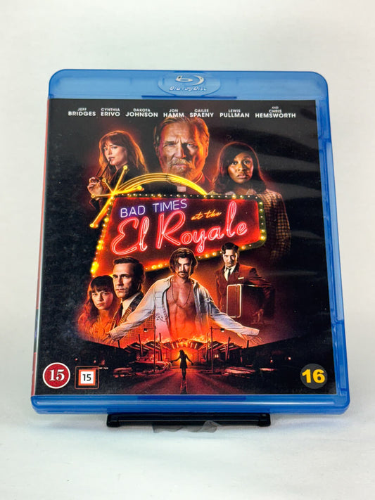 Forside av Blu-ray-cover til Bad Times at the El Royale – brukt thrillerfilm hos Brukbar Film