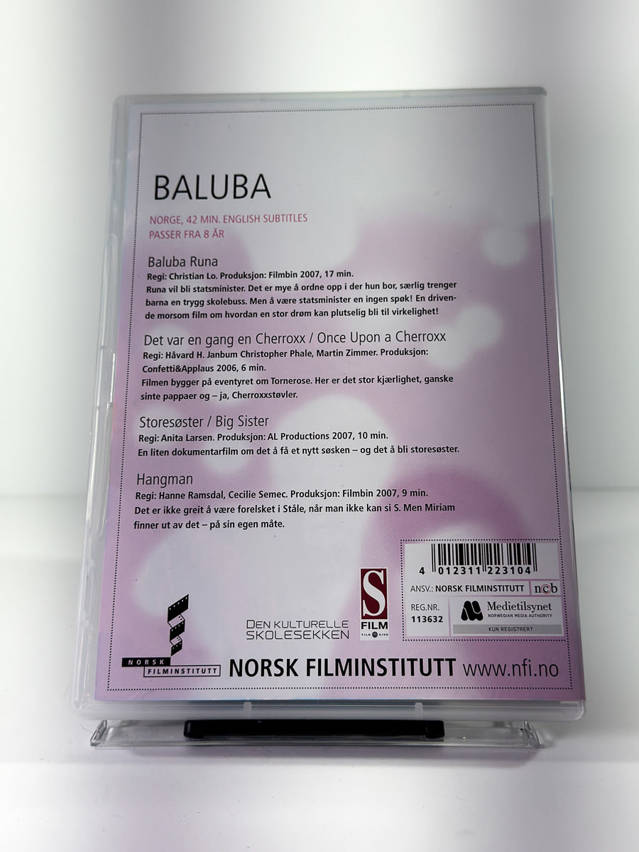 Bakside av cover til Baluba på DVD