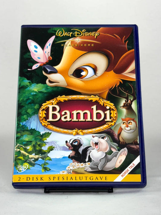DVD-forside til filmen Bambi
Originalt cover brukt for produktbilde i nettbutikken Brukbar Film