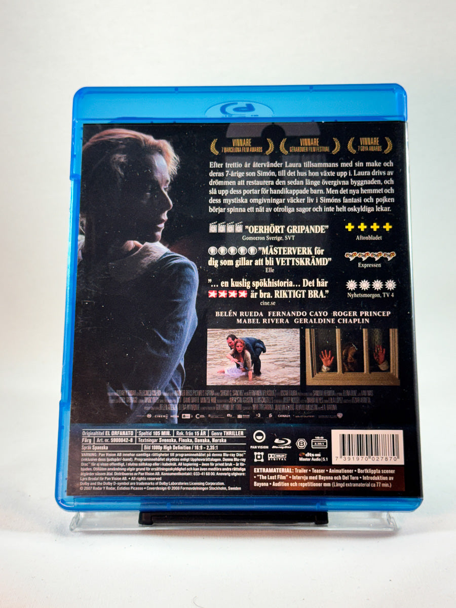 Bakside av cover til Barnhemmet, brukt Blu-ray-utgivelse hos Brukbar Film