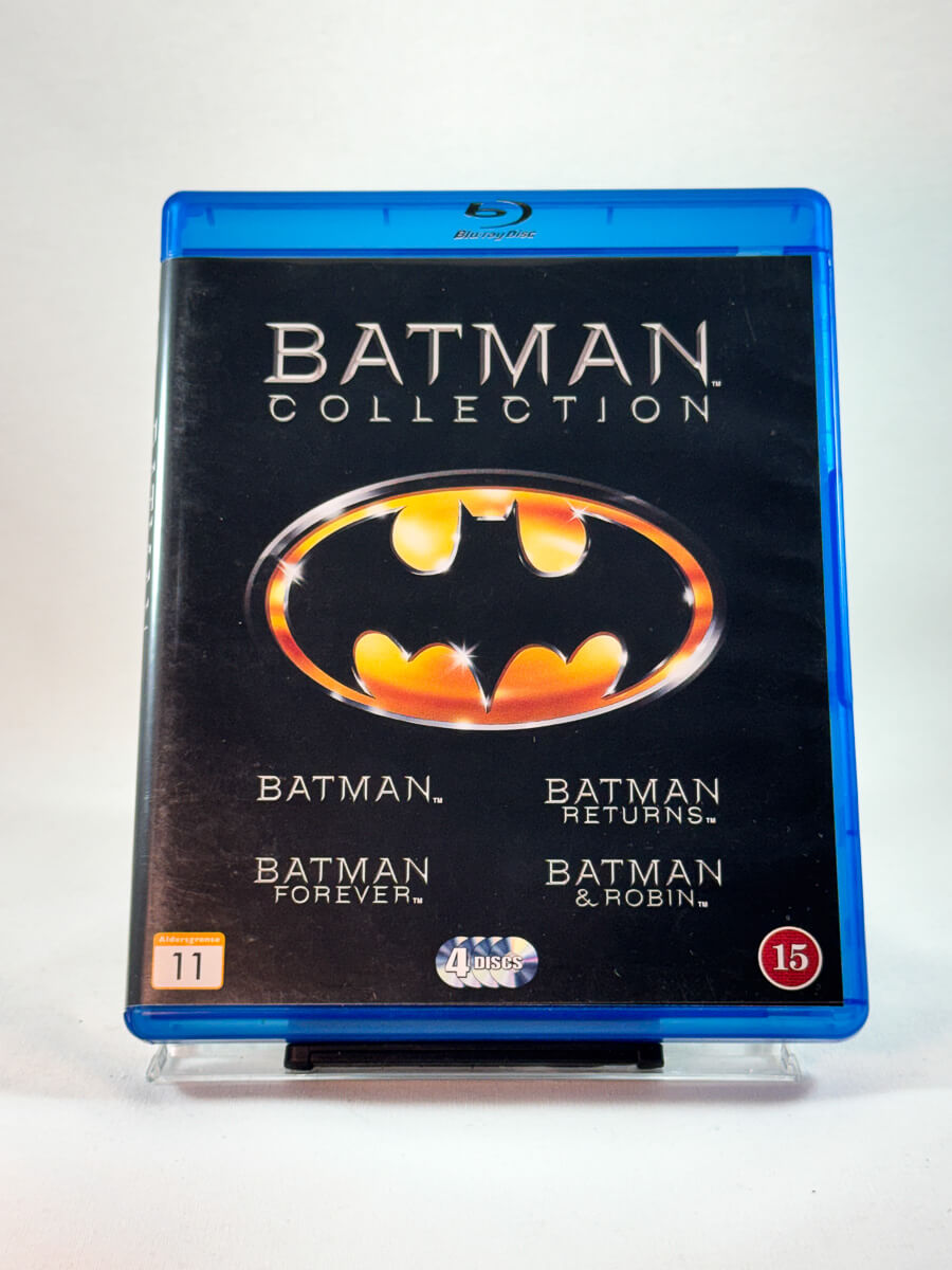Forside av Blu-ray-cover til Batman Collection, bruktfilm hos nettbutikken Brukbar Film