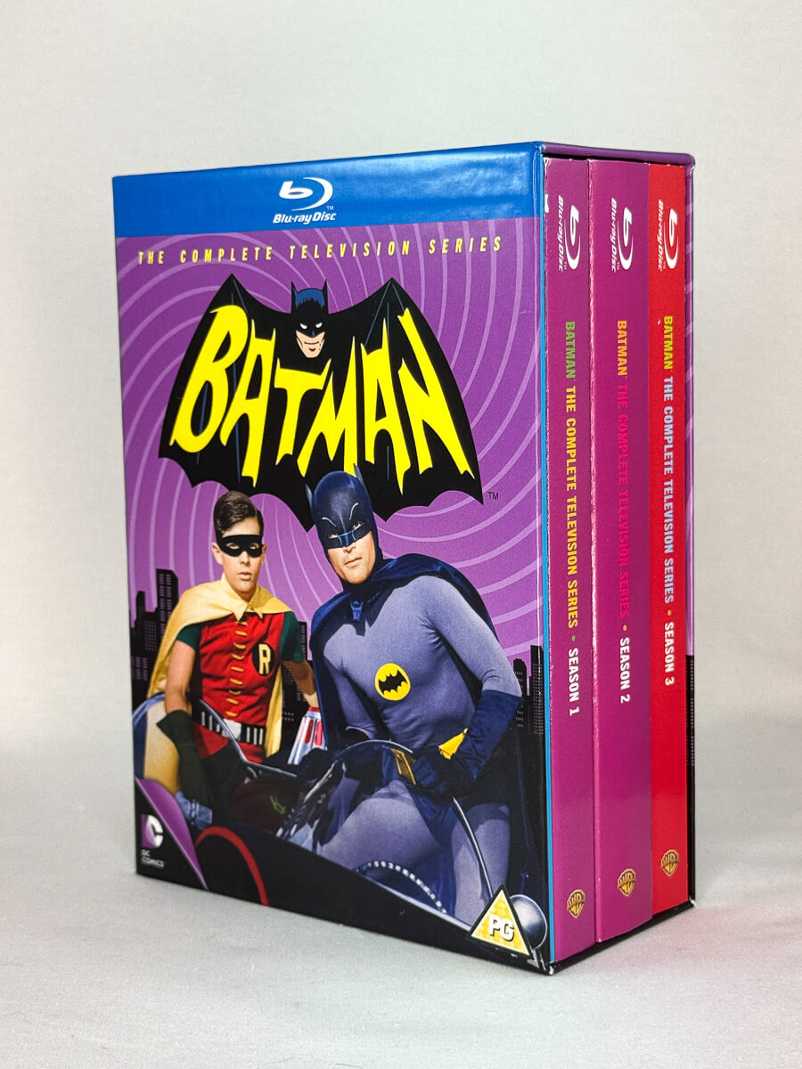 Forside av cover til Batman – The Complete Television Series, brukt Blu-ray hos Brukbar Film