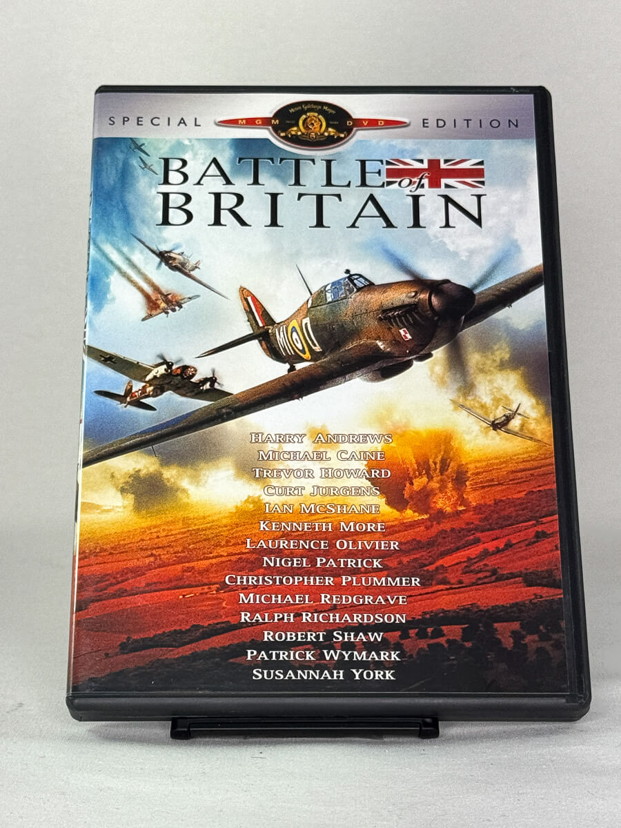 DVD-forside til filmen Battle of Britain
Originalt cover brukt for produktbilde i nettbutikken Brukbar Film