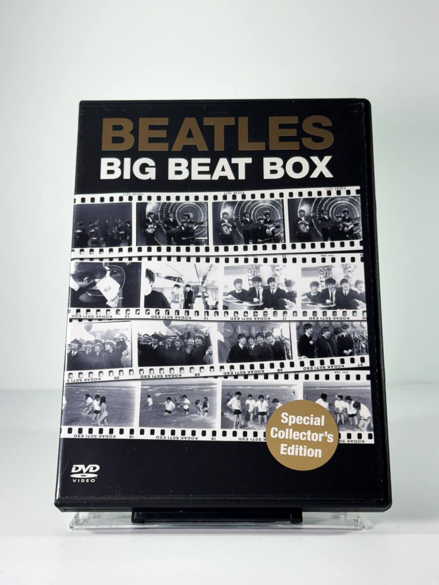 Forside av cover til beatles big beat box, bruktfilm hos nettbutikken Brukbar Film