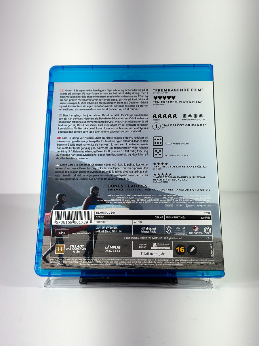 Bakside av cover til Beautiful Boy på Blu-ray