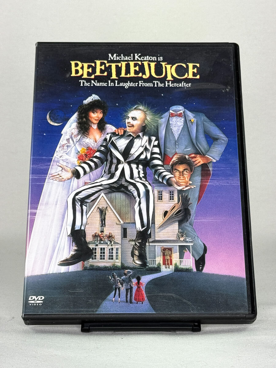 DVD-forside til filmen Beetlejuice
Originalt cover brukt for produktbilde i nettbutikken Brukbar Film