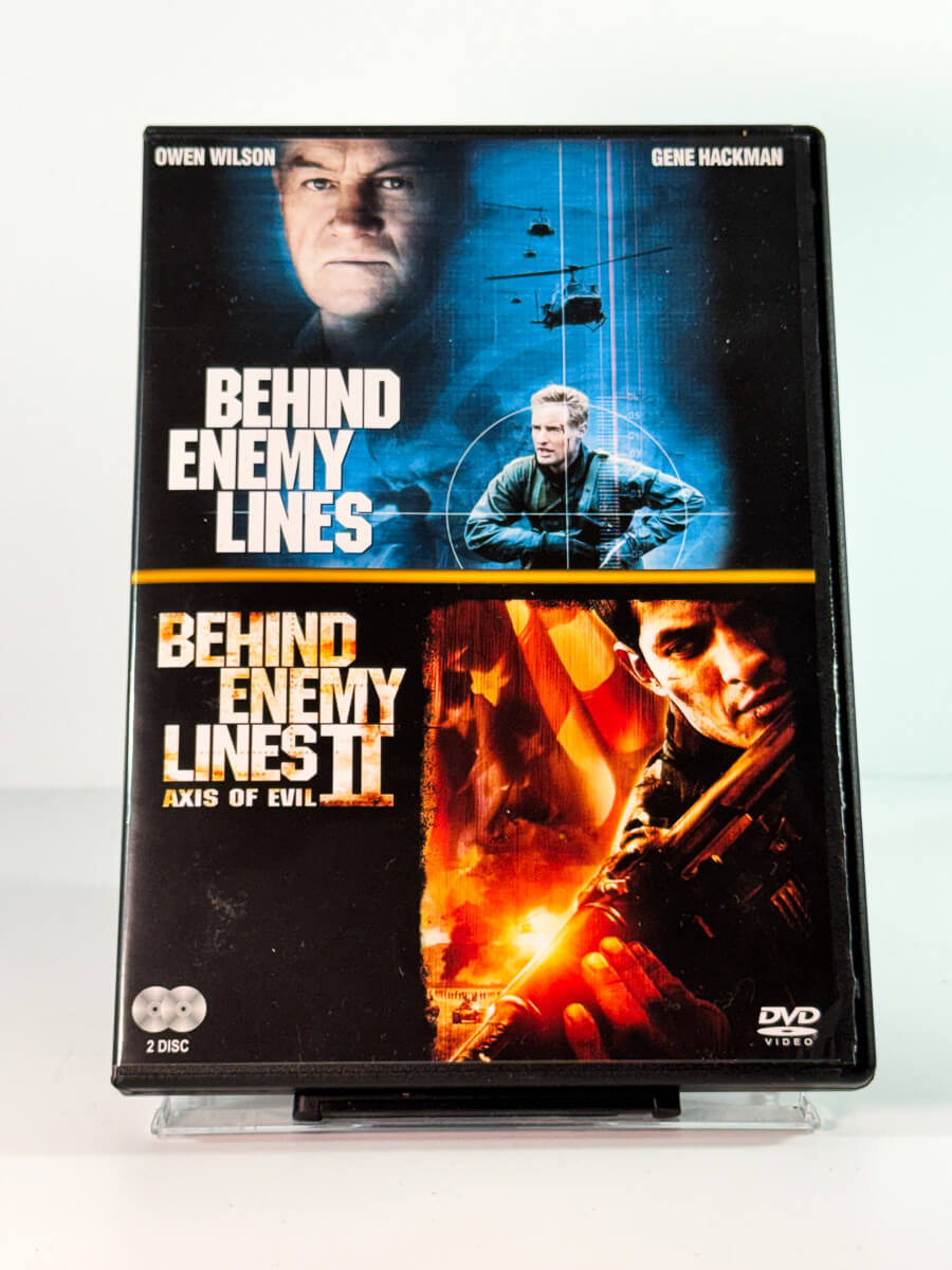 Forside av cover til behind enemy lines behind enemy lines 2 axis of evil, bruktfilm på DVD hos Brukbar Film
