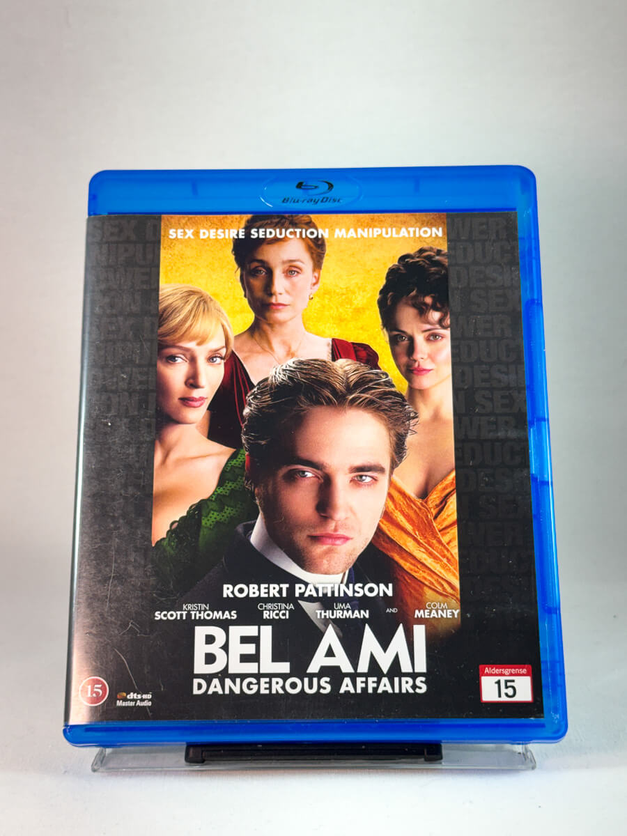 Forside av cover til Bel Ami – Dangerous Affairs, bruktfilm på Blu-ray hos Brukbar Film