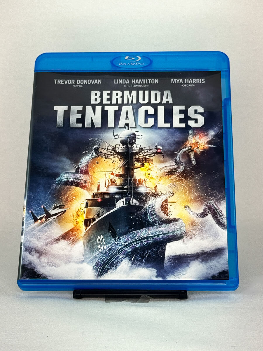 Forside av Blu-ray-cover til Bermuda Tentacles – brukt sci-fi actionfilm tilgjengelig hos Brukbar Film