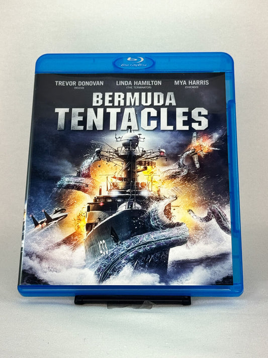 Forside av Blu-ray-cover til Bermuda Tentacles – brukt sci-fi actionfilm tilgjengelig hos Brukbar Film