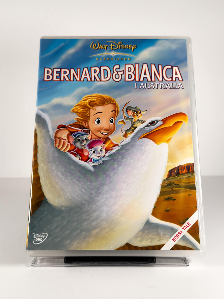 Forside av cover til Bernard & Bianca i Australia på DVD