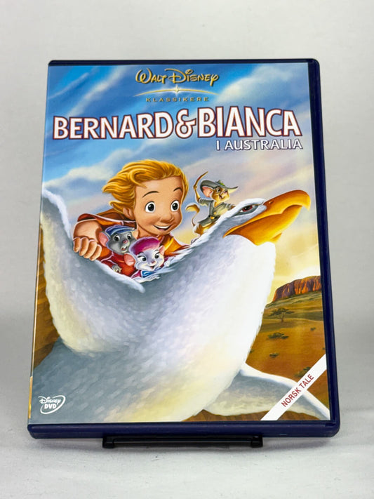 DVD-forside til filmen Bernard & Bianca i Australia
Originalt cover brukt for produktbilde i nettbutikken Brukbar Film