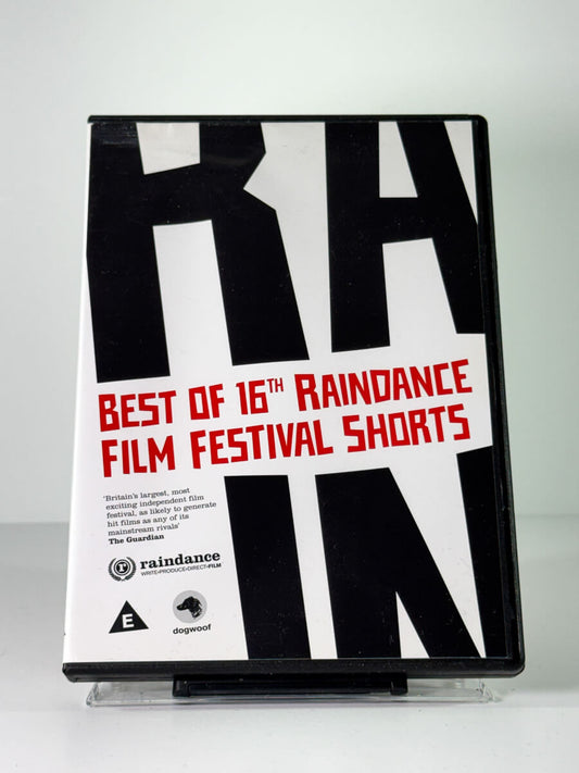 Forside av cover til Best of 16th Raindance Film Festival Shorts, bruktfilm hos nettbutikken Brukbar Film