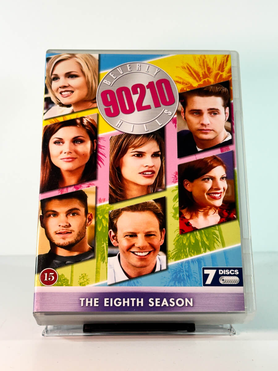 Forside av cover til Beverly Hills 90210 – Sesong 8, bruktfilm hos nettbutikken Brukbar Film