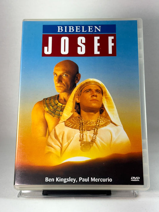 Forside av DVD-cover til Bibelen: Josef – gripende fortelling om tilgivelse og tro med Ben Kingsley og Paul Mercurio, brukt film hos Brukbar Film.
