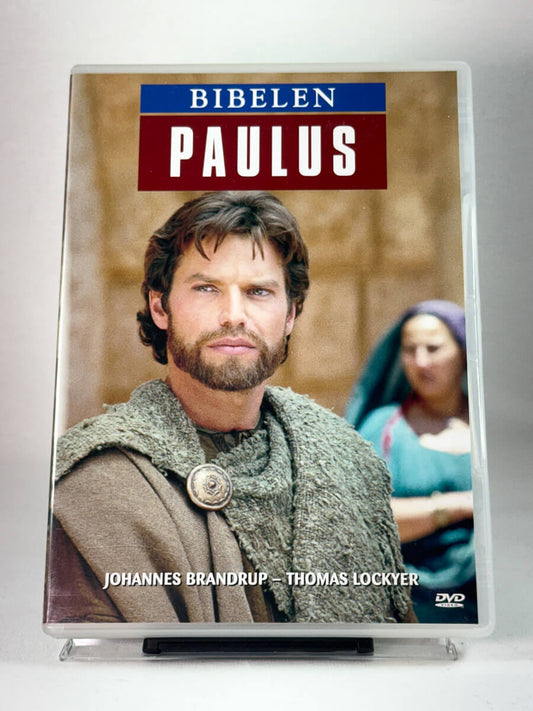 Forside av DVD-cover til Bibelen: Paulus – Johannes Brandrup som apostelen som forvandlet troens historie, brukt film på DVD hos Brukbar Film.