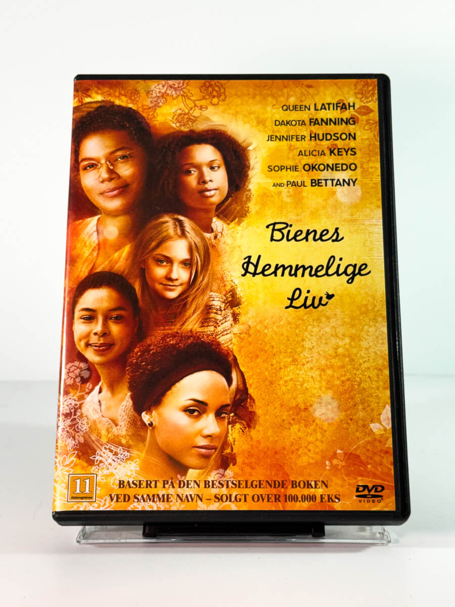 Forside av cover til bienes hemmelige liv, bruktfilm hos nettbutikken Brukbar Film
