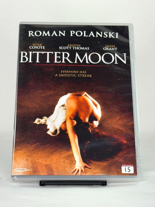 DVD-forside til filmen Bitter Moon
Originalt cover brukt for produktbilde i nettbutikken Brukbar Film