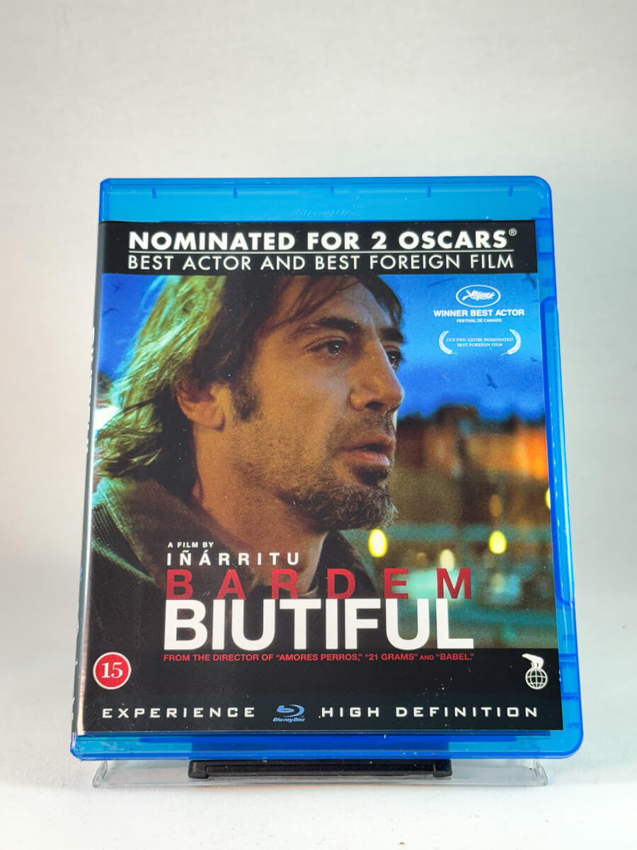 Forside av cover til Biutiful, bruktfilm hos nettbutikken Brukbar Film
