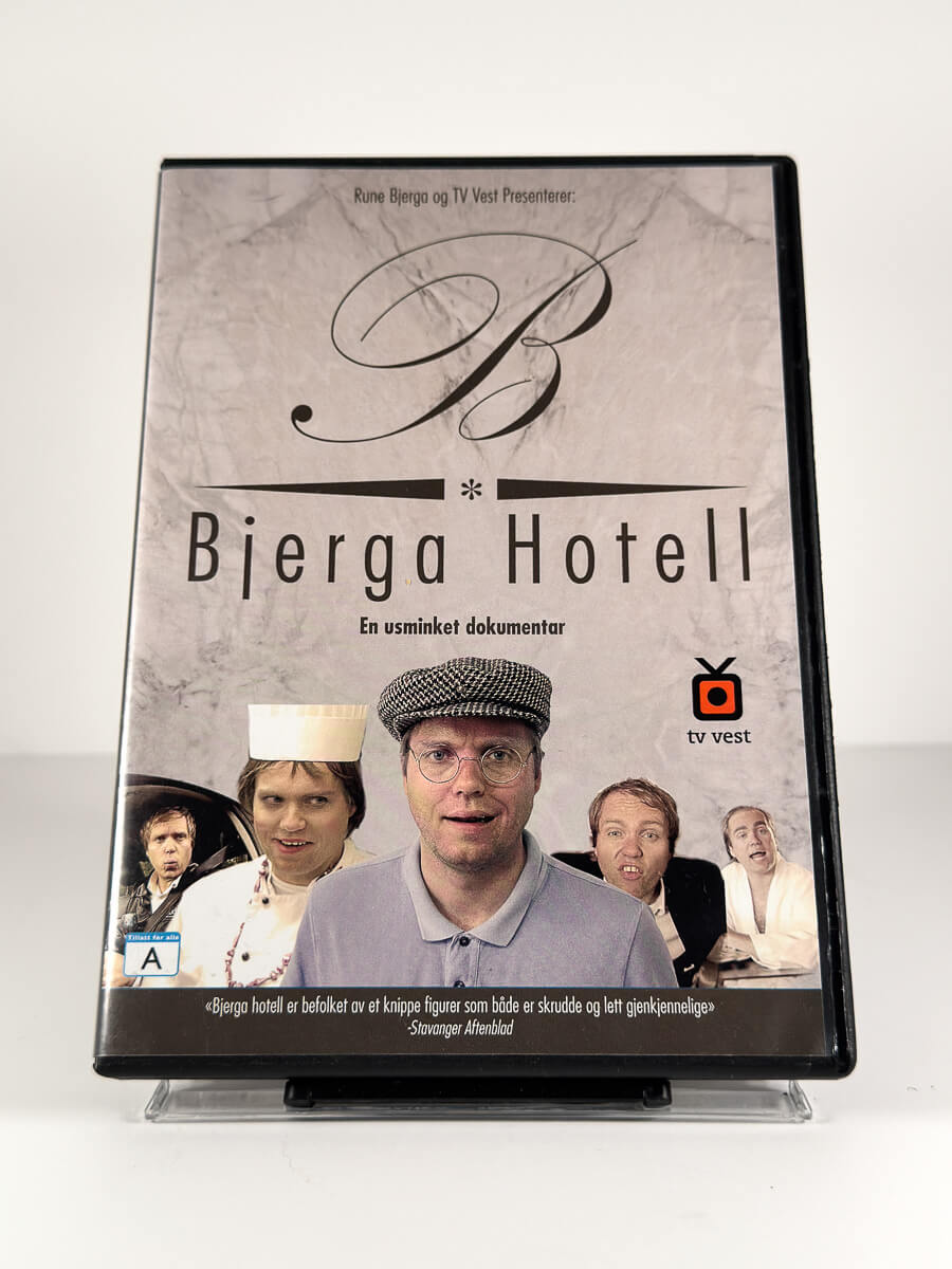 Forside av cover til Bjerga Hotell – En usminket dokumentar på DVD