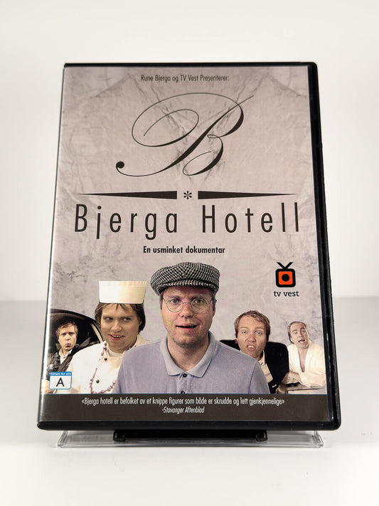 Forside av cover til Bjerga Hotell – En usminket dokumentar på DVD